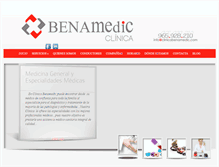 Tablet Screenshot of clinicabenamedic.com